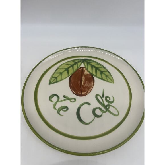 Harlie Brown Studio Belle Journée Stoneware Dessert Plate Set of 4 Plates - Picture 5 of 7